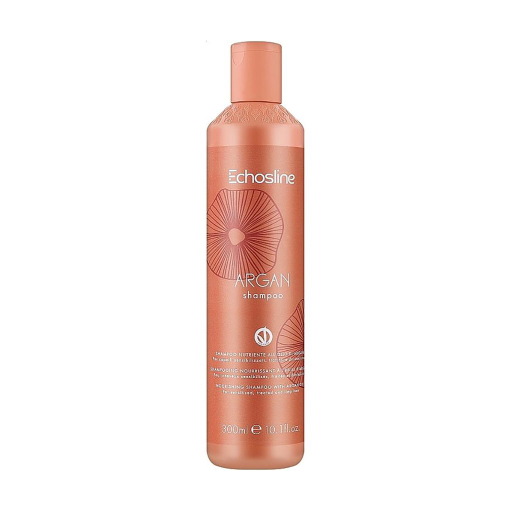 Живильний шампунь для волосся Echosline Argan Shampoo з аргановою олією, 300 мл